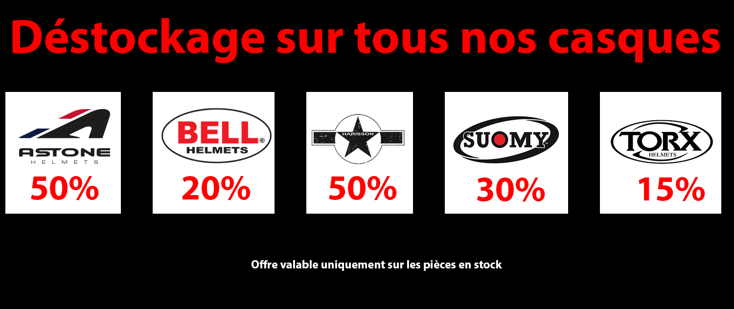 Déstockage casques